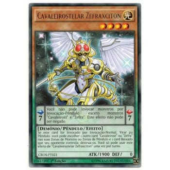 Yu-Gi-Oh! | Almas Cruzadas | Cavaleirostelar Zefraxciton - CROS-PT021