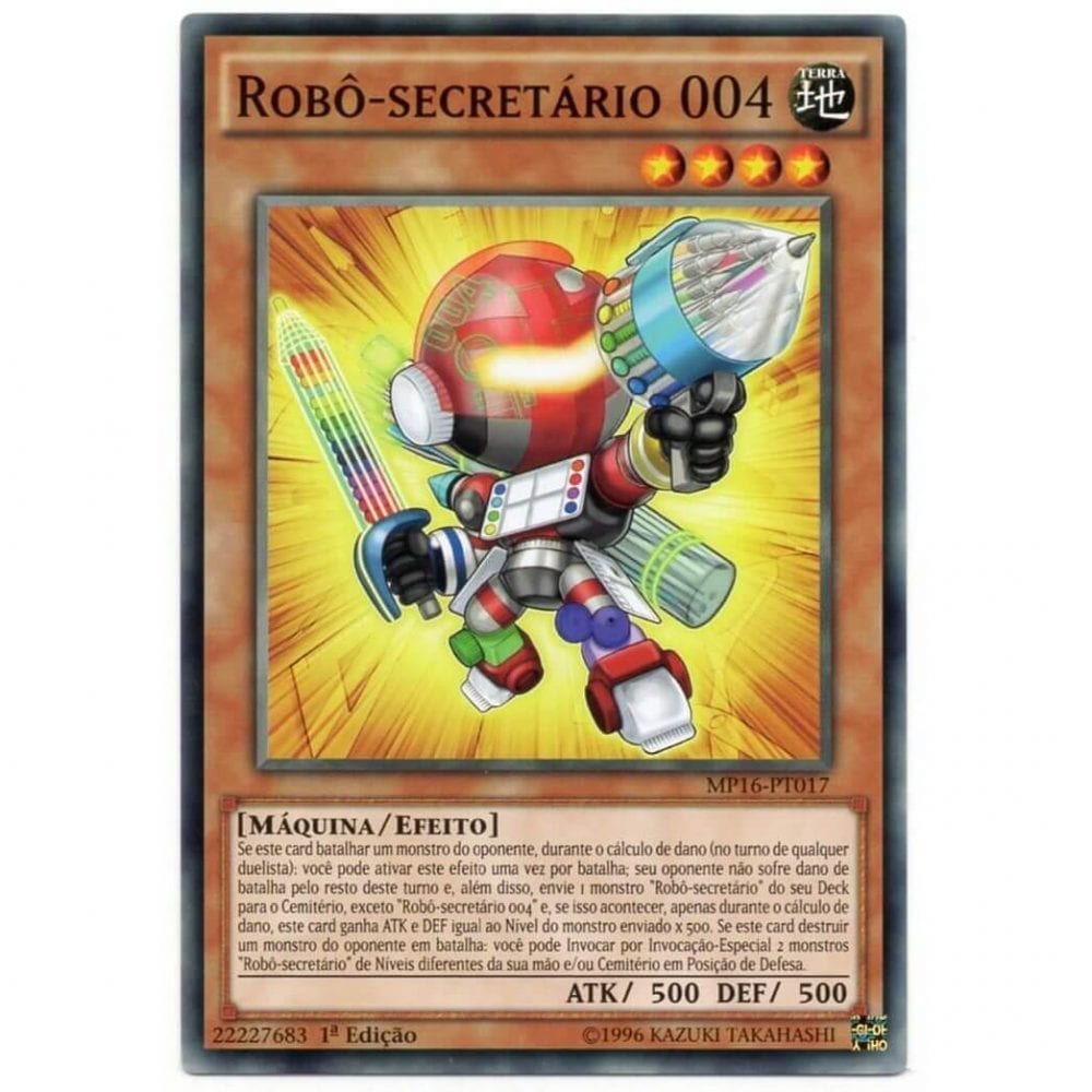 Yu-Gi-Oh! | Mega Lata 2016 | Robô-secretário 004 - MP16-PT017