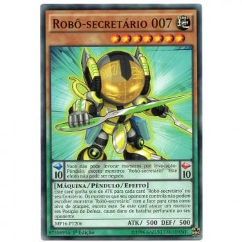 Yu-Gi-Oh! | Mega Lata 2016 | Robô-secretário 007 - MP16-PT206