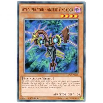 Yu-Gi-Oh! | Mega Lata 2017 | Ataqueraptor - Abutre Vingador - MP17-PT006