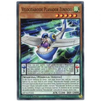 Yu-Gi-Oh! | Mega Lata 2018 | Velocidaroide Planador Zunido - MP18-PT102