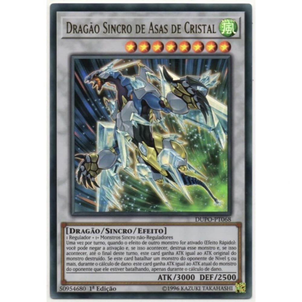 Yu-Gi-Oh! | O Poder do Duelo | Dragão Sincro de Asas de Cristal - DUPO-PT068