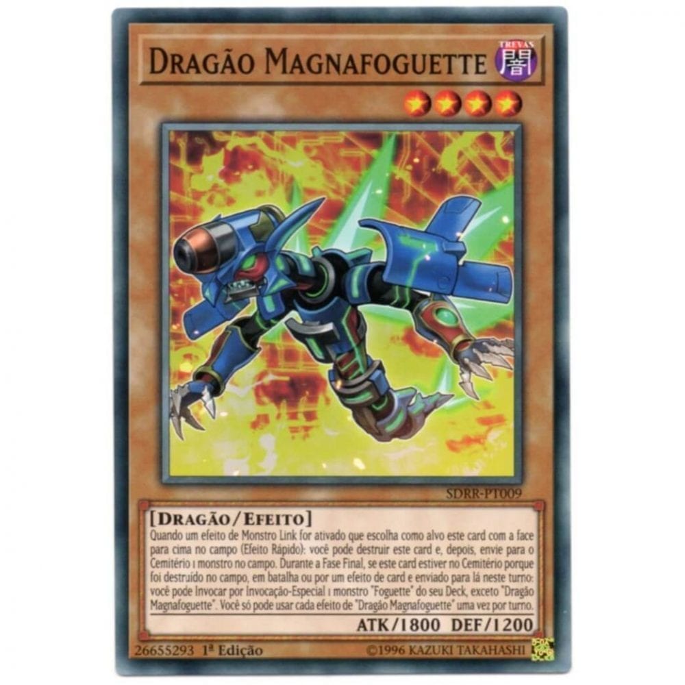 Yu-Gi-Oh! | Deck Estrutural - Revolta do Foguette | Dragão Magnafoguette - SDRR-PT009