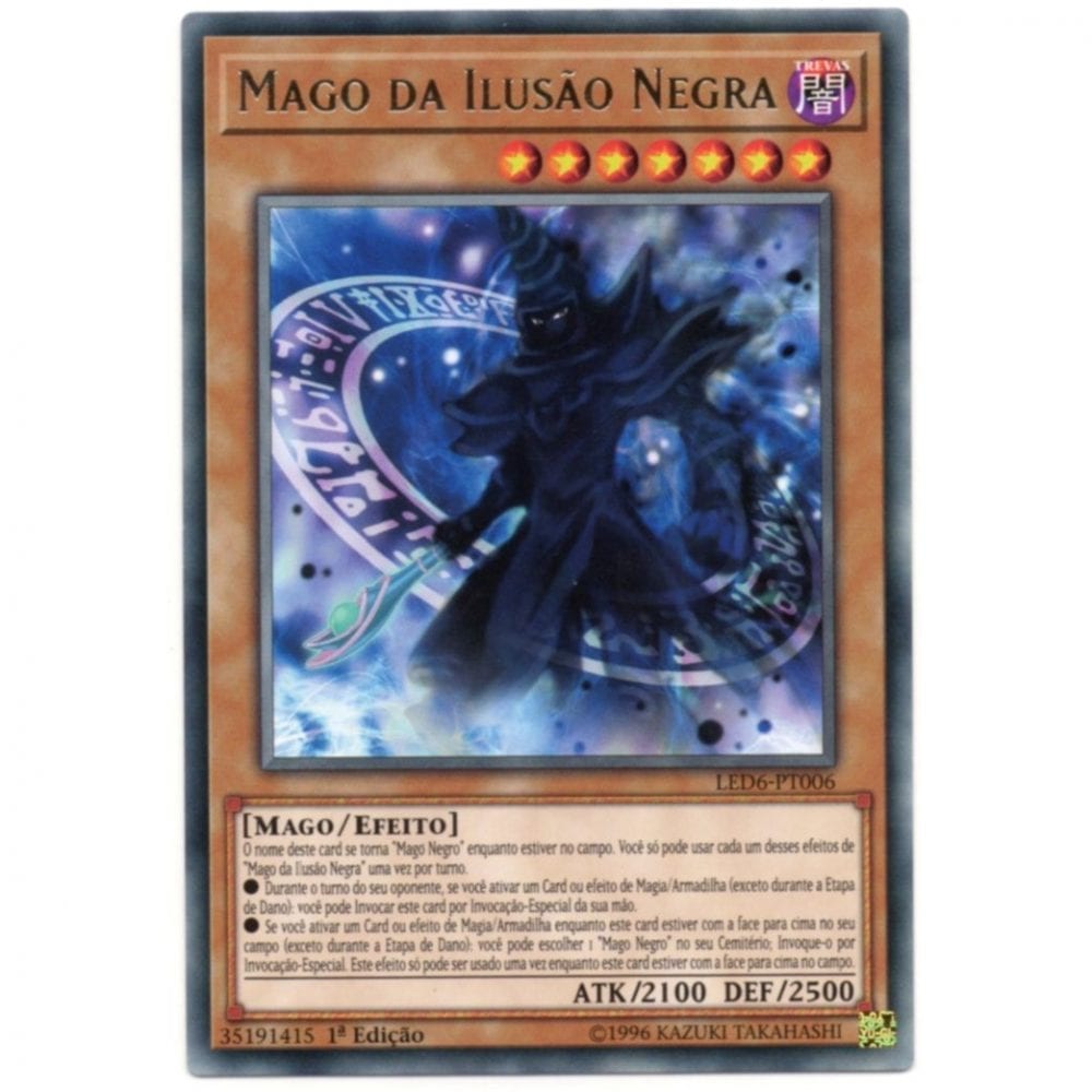 Yu-Gi-Oh! | Duelistas Lendários - Herói Mágico | Mago da Ilusão Negra - LED6-PT006