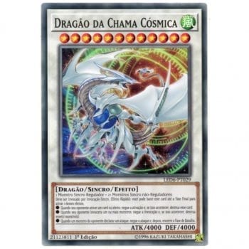 Yu-Gi-Oh! | Duelistas Lendários - Herói Mágico | Dragão da Chama Cósmica - LED6-PT029