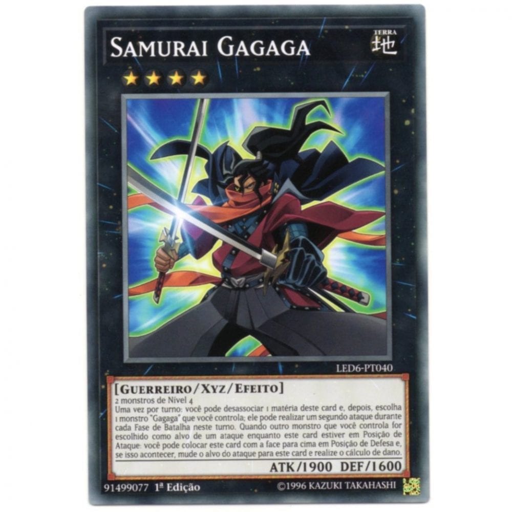 Yu-Gi-Oh! | Duelistas Lendários - Herói Mágico | Samurai Gagaga - LED6-PT040