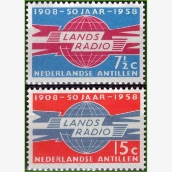 AC13890 | Antilhas Holandesas - 50 anos do Rádio e Telégrafo
