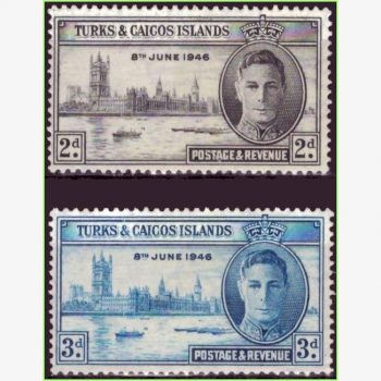 AC15519 | Turks e Caicos - Fim da WWII
