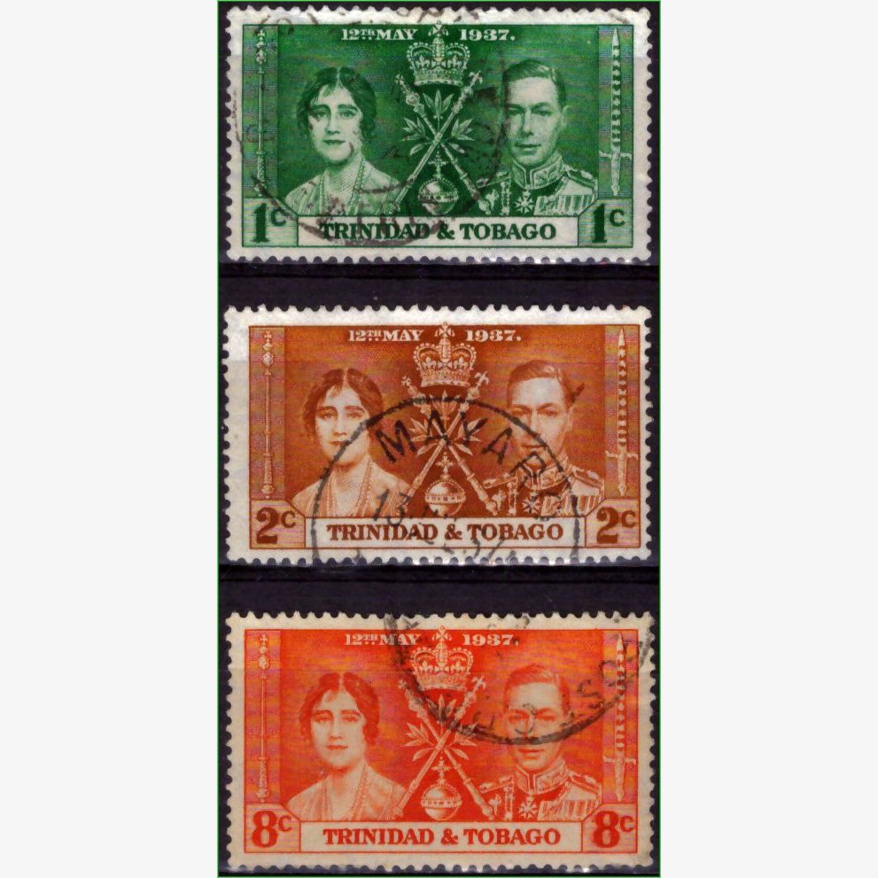 AC15824 | Trinidad e Tobago - Coroação - Rei George VI
