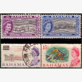 AC15939 | Bahamas - Vários motivos e Elizabeth II