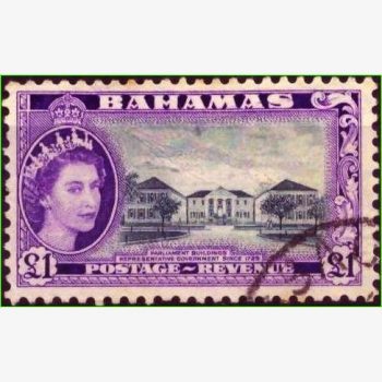 AC17244 | Bahamas - Elizabeth II e prédio do parlamento