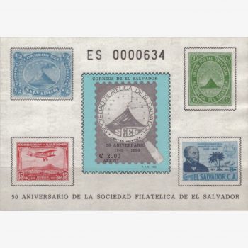 AC17571 | El Salvador - 50 Anos da Sociedade Filatélica