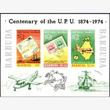 AC7906 | Barbuda - Centenário da UPU