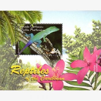 AC7910 | Carriacou e Petite Martinique - Répteis do Caribe (lagarto)