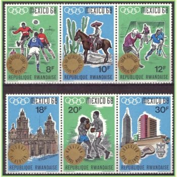 AF11609 | Ruanda - Olimpíadas (México 1968)