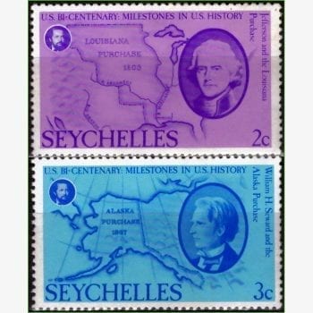 AF12728 | Seicheles - 200 anos da revolução americana