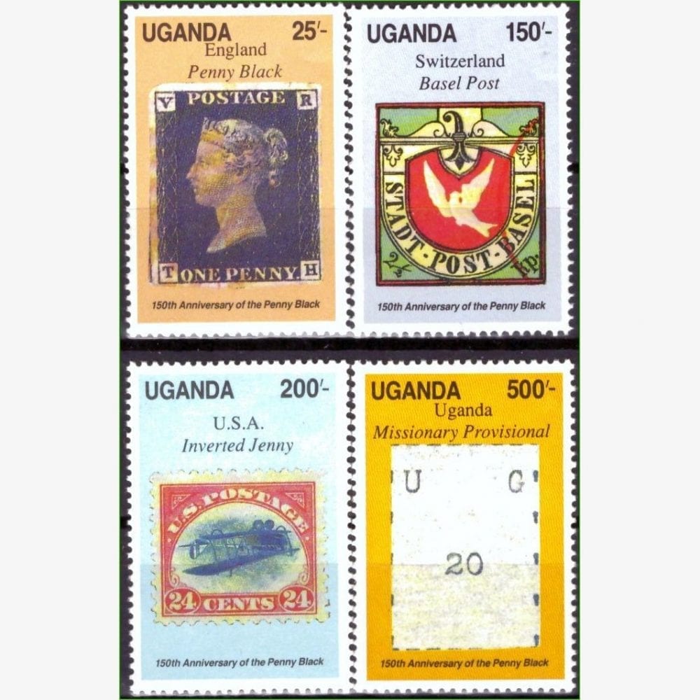 AF13868 | Uganda - 150 anos do Penny Black