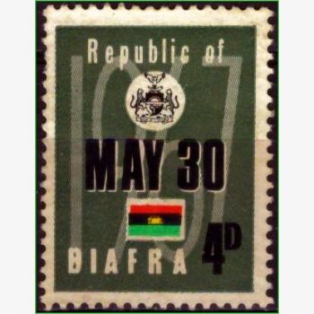 AF14401 | Biafra - Brasão de armas e bandeira
