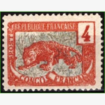 AF14584 | Congo Francês - Leopardo