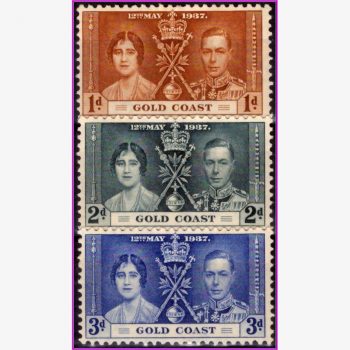 AF15690 | Costa do Ouro - Coroação - Rei George VI