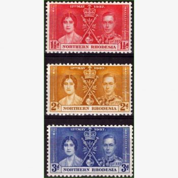 AF15830 | Rodésia do Norte - Coroação - Rei George VI