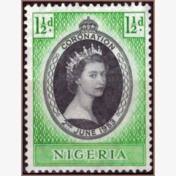 AF16428 | Nigéria - Rainha Elizabeth II - Coroação