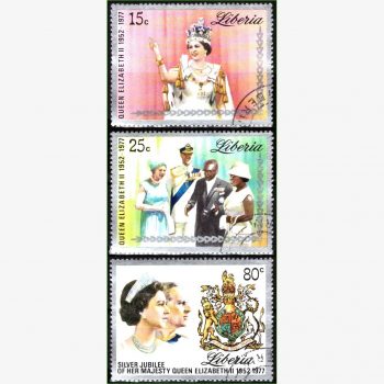 AF16542 | Libéria - Rainha Elizabeth II - Jubileu de Prata