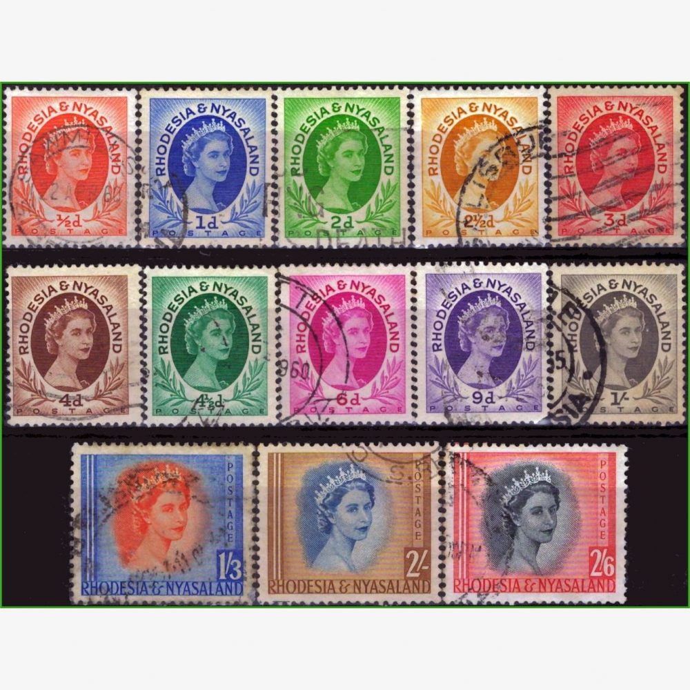 AF17000 | Rodésia e Niassalândia - Rainha Elizabeth II
