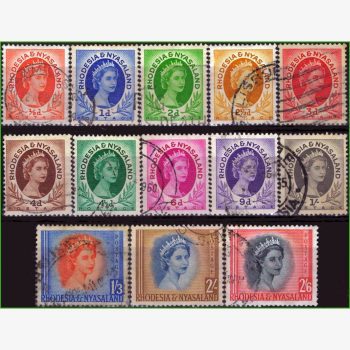 AF17000 | Rodésia e Niassalândia - Rainha Elizabeth II