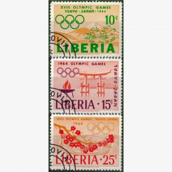 AF17220 | Libéria - Olimpíadas (Japão 1964)