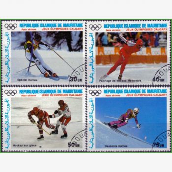 AF17223 | Mauritânia - Olimpíadas de Inverno (Calgary 1987)