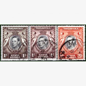 AF17307 | Quênia, Uganda e Tanganica - Rei George VI e Garça Kavirondo