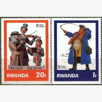 AF17308 | Ruanda - Pinturas de Norman Rockwell