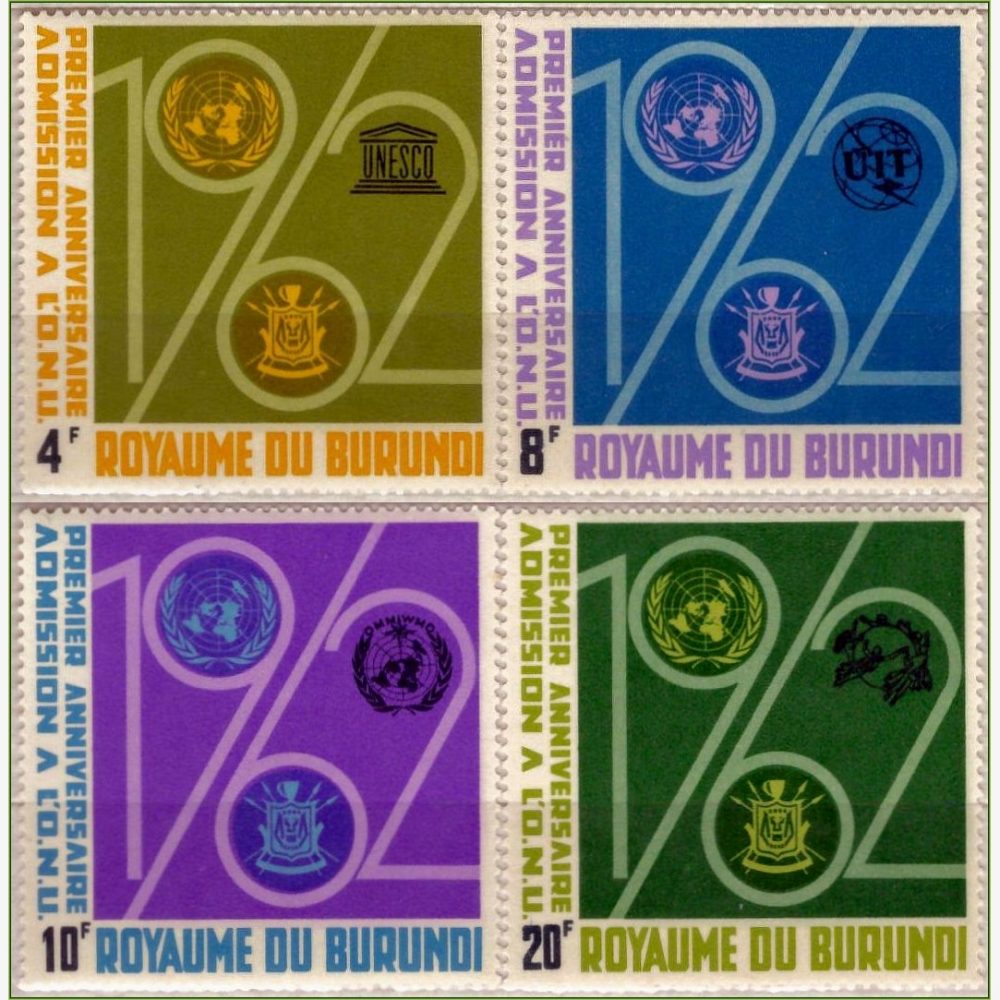 AF18028 | Burundi - Emblemas das Nações Unidas