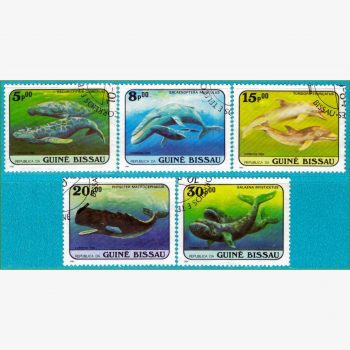 AF18031 | Guiné Bissau - Baleias e golfinhos