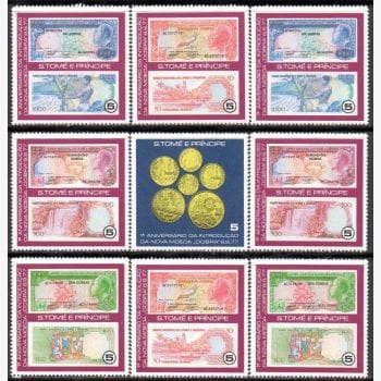 AF5590 | São Tomé e Príncipe - 1º aniversário da nova moeda (Dobra)