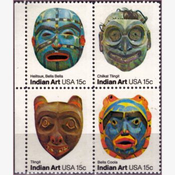 AN17939 | Estados Unidos - Arte popular americana - Máscaras indígenas