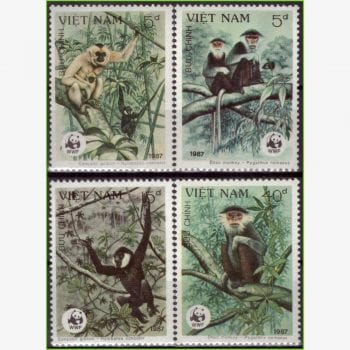 AS12187 | Vietnã - Macacos (WWF)