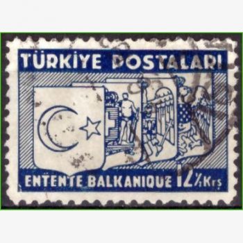 AS15165 | Turquia - Brasão de armas - Turquia, Grécia, Romênia e Iugoslávia