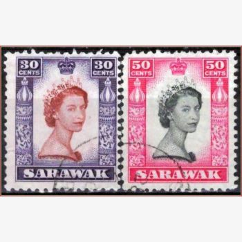 AS16439 | Sarawak - Rainha Elizabeth II -