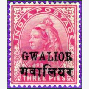 AS18238 | Estados de Convenção - Gwalior - Rainha Victoria