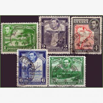 ASU15773 | Guiana Britânica - Vários motivos e George VI