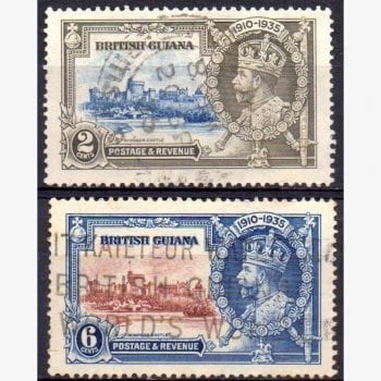 ASU9058 | Guiana Britânica - Rei George V - Jubileu de Prata