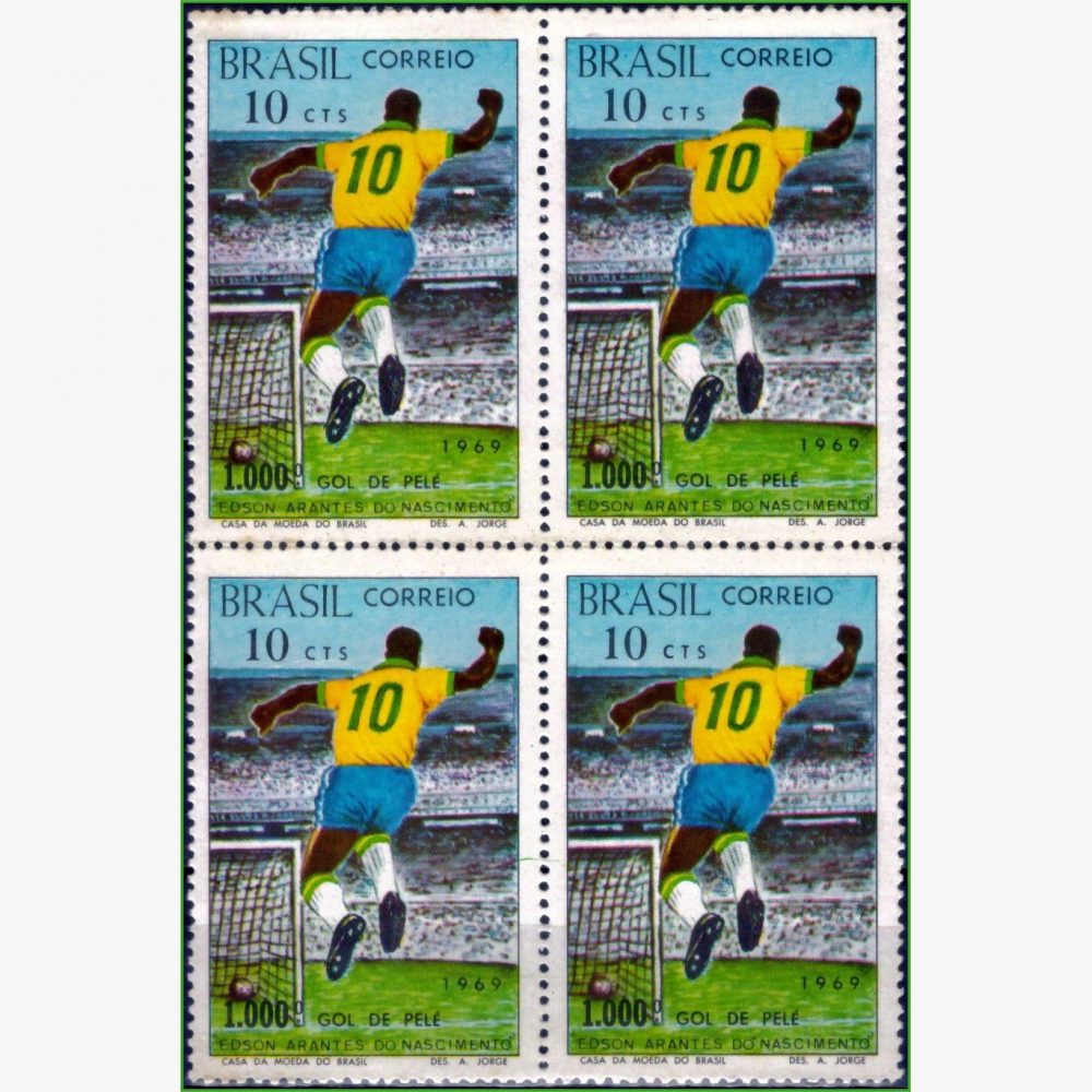 BR18824 | Brasil - 1000 gols de Pelé