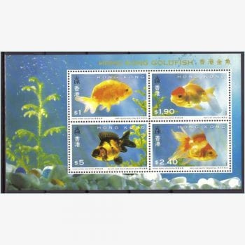 CT11745 | Hong Kong (Colônia Britânica) - Peixes dourados