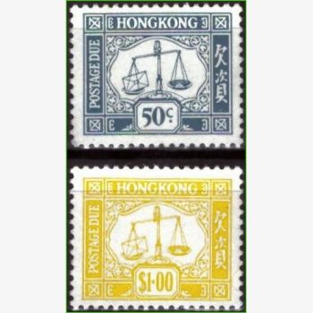 CT16982 | Hong Kong (Colônia Britânica) - Balança mostrando carta acima do peso
