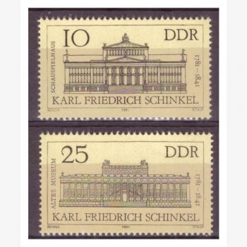 EU10116 | Alemanha (Oriental - DDR) - Arquitetura de Schinkel