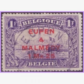 EU10650 | Alemanha (Eupen & Malmedy - Bélgica) - Selos belgas (sobre-estampa)