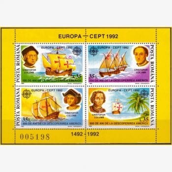 EU10658 | Romênia - Europa - Cristóvão Colombo e seus navios