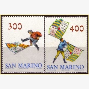 EU10955 | São Marinho - Bandeiras